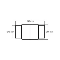 Check Valve Terugslagklep (Air) - 1½" -Topzwembad check valve terugslagklep air 48 mm 2