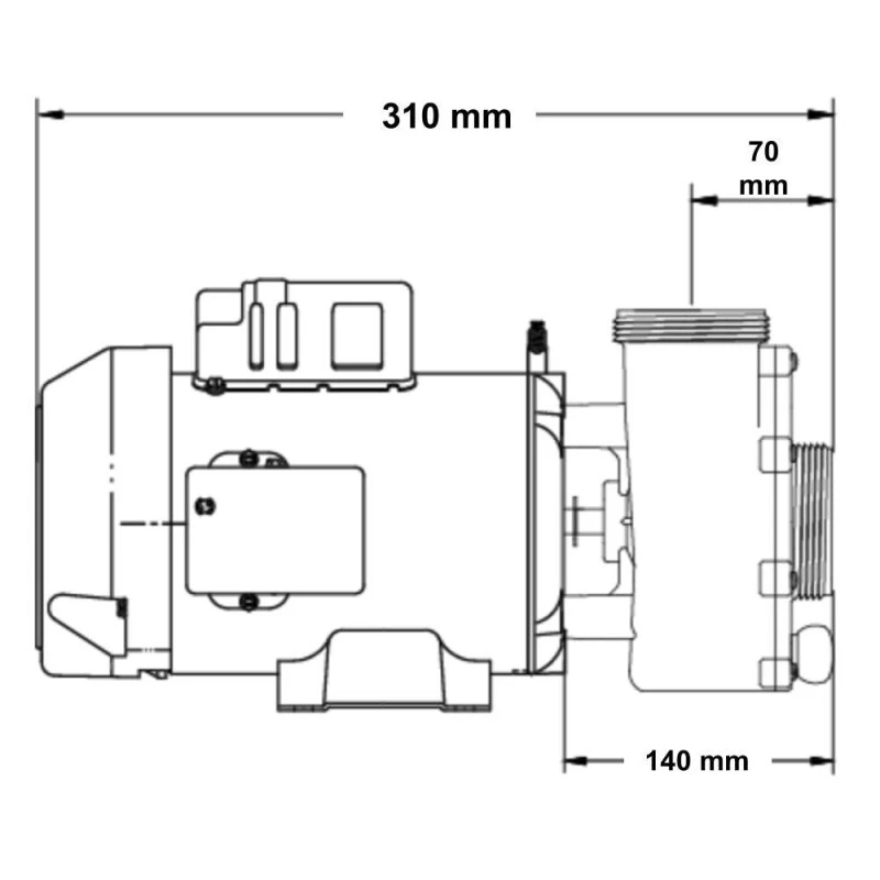 GECKO Circulatiepomp Sundance / Jacuzzi 5 GECKO Circulatiepomp Sundance / Jacuzzi - Afbeelding 3