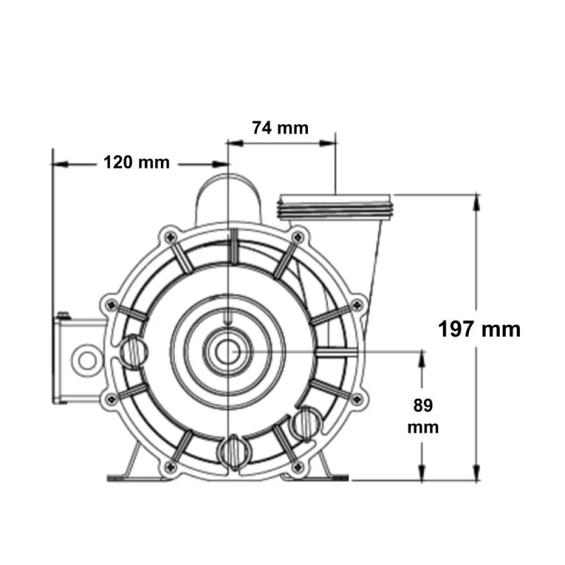 GECKO Circulatiepomp Sundance / Jacuzzi 6 GECKO Circulatiepomp Sundance / Jacuzzi - Afbeelding 4