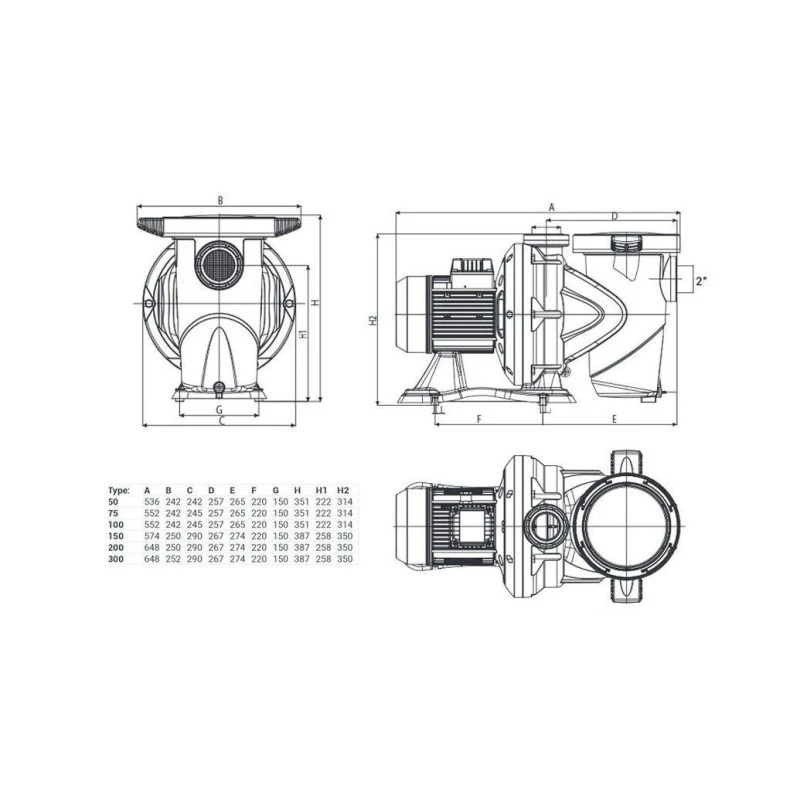 DAB Zwembadpomp Euroswim 300 M 5 DAB Zwembadpomp Euroswim 300 M - Afbeelding 3