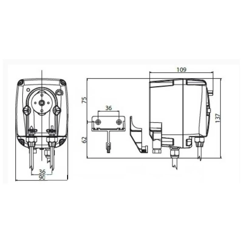 Doseerpomp B12 Volume Geregelde 1 Tot 12 Liter P/h 5 Doseerpomp B12 Volume Geregelde 1 Tot 12 Liter P/h - Afbeelding 3