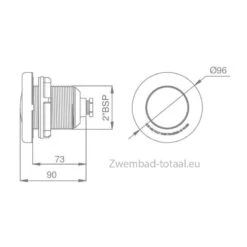 Ignia Onderwaterspot Voor Spa En Prefab Zwembaden LED RGB, ABS -Topzwembad ignia onderwaterspot led rgb abs 1