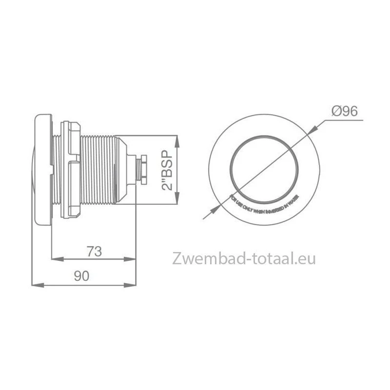 Ignia Onderwaterspot Voor Spa En Prefab Zwembaden LED Wit, RVS 4 Ignia Onderwaterspot Voor Spa En Prefab Zwembaden LED Wit, RVS - Afbeelding 2