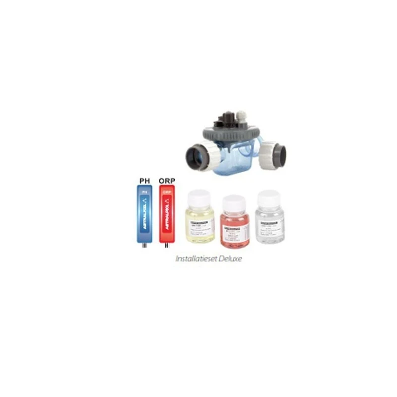 Installatie Set DeLuxe (exclusief Sensoren) Bestaande Uit: Meetcel TA172, PH Driver, Redox Driver, PH4, PH7 En Redox 3 Installatie Set DeLuxe (exclusief Sensoren) Bestaande Uit: Meetcel TA172, PH Driver, Redox Driver, PH4, PH7 En Redox