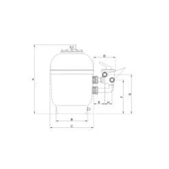 PPG FILTER Side-Mount 10,5 M³ -Topzwembad ppg filter side mount 105 m 2