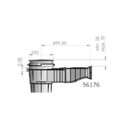 Skimmer Astral Slim ABS V Folie/prefab Grijs -Topzwembad skimmer astral slim abs v folieprefab grijs 1