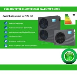 Warmtepomp Full Inverter 24 KW - 90 M3 (380 Volt) 7 Warmtepomp Full Inverter 24 KW - 90 M3 (380 Volt) -Topzwembad warmtepomp full inverter 9 kw 11