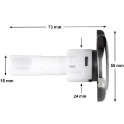 Wellis 2 Inch Jet - 1 Hole Dark Grey V1 -Topzwembad wellis 2 inch jet 1 hole dark grey v1 3